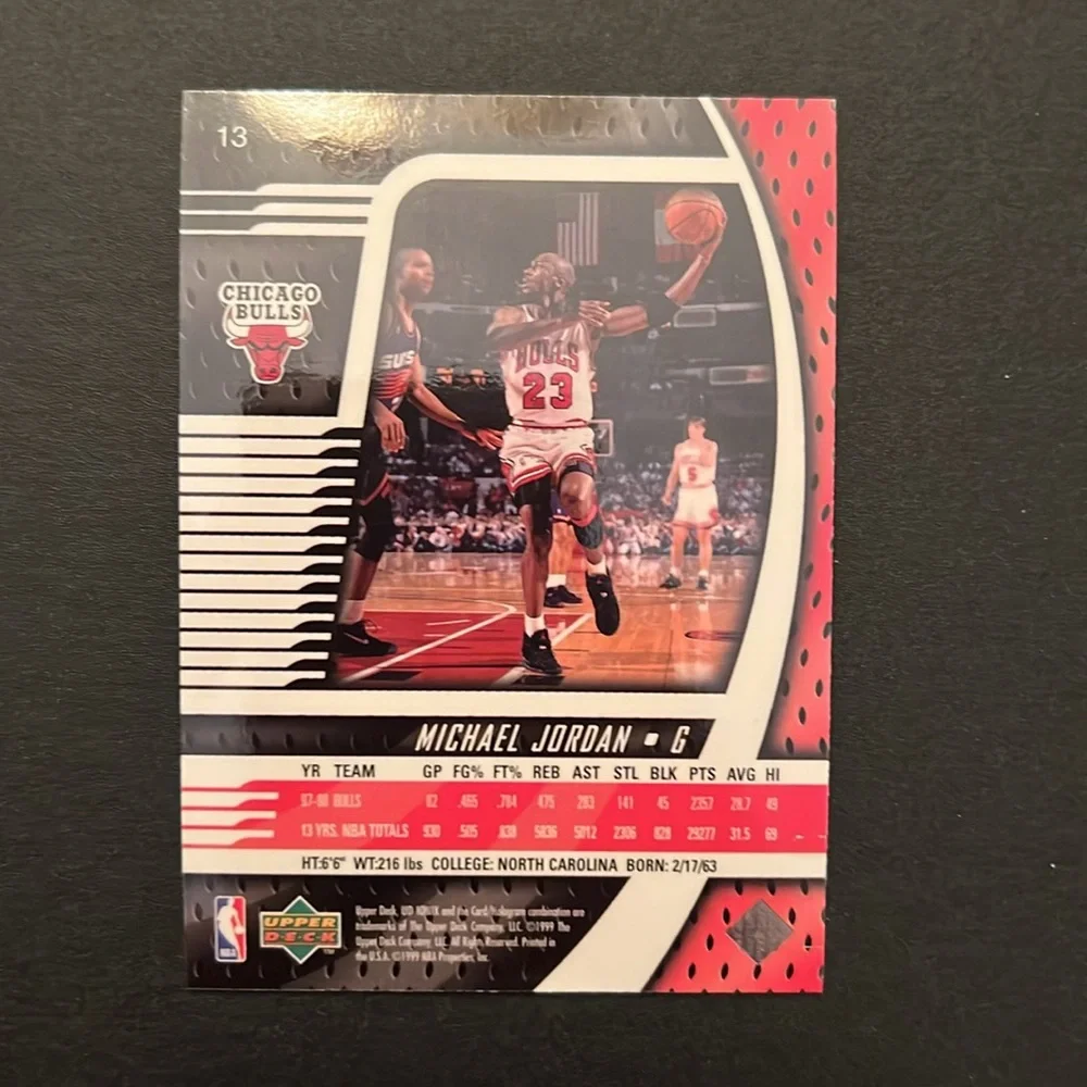 Michael Jordan Basketball Card